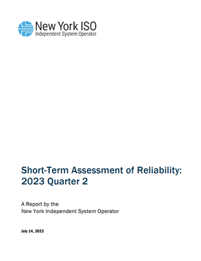 Q2 2023 Short Term Assessment of Reliability Report