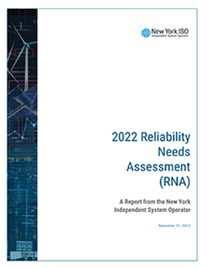 2022 Reliability Needs Assessment Report Cover